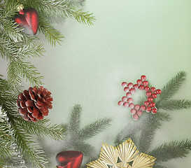 Image showing decorative christmas back