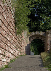 Image showing archway near Wertheim Castle in sunny ambiance