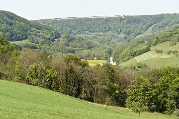 Image showing idyllic spring scenery in Hohenlohe
