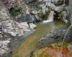 Image showing colorful hot spring