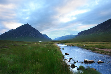 Image showing Buachaille Etive Mor at evening time