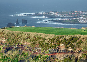 Image showing coastal scenery at the Azores