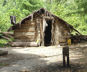 Image showing poor barrack in the jungle