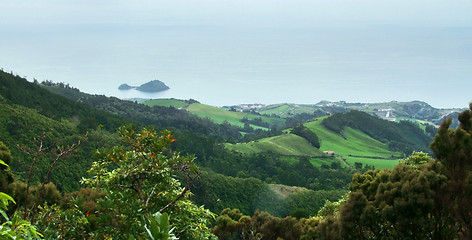 Image showing coastal scenery at the Azores