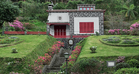 Image showing house in a park at Sao Miguel Island