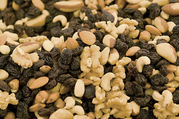 Image showing lots of nuts and raisins