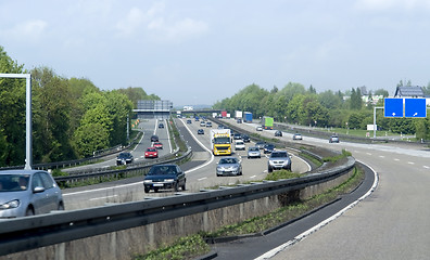 Image showing highway scenery in Southern Germany