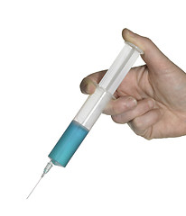 Image showing hand and syringe