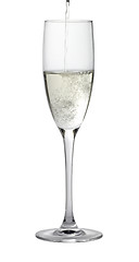 Image showing champagne glass while filling