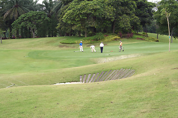 Image showing Golfers