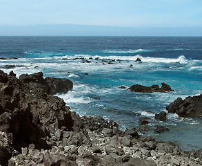 Image showing coastal scenery at the Azores