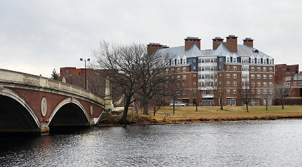 Image showing Cambridge scenery with Charles River