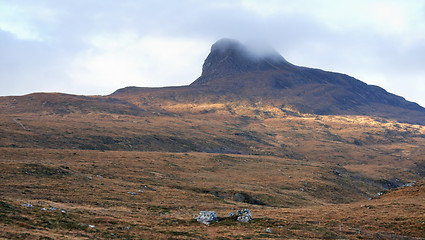 Image showing scottish scenery with hill and clouds