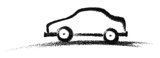 Image showing sketched car