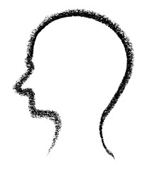 Image showing sketched head