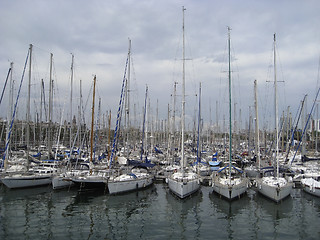 Image showing boats in Spain