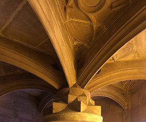 Image showing column detail inside Haut-Koenigsbourg Castle