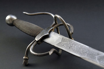 Image showing nostalgic sword detail