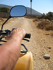 Image showing quad driving in Naxos