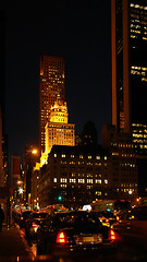 Image showing New York street scenery at night