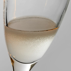 Image showing detail of a champagne glass