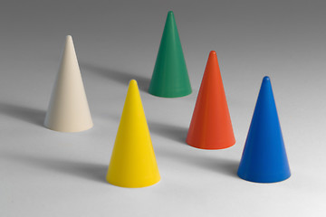 Image showing colored plastic tapers