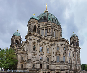 Image showing Berlin Cathedral and clouded sky