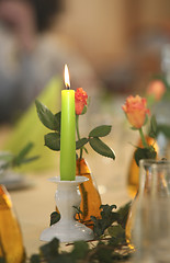 Image showing festive candle light