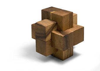 Image showing wooden 3D puzzle