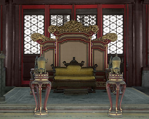 Image showing throne in the Hall of Preserving Harmony