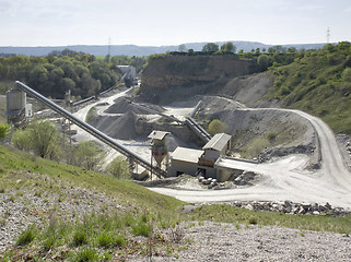 Image showing stone pit at summer time