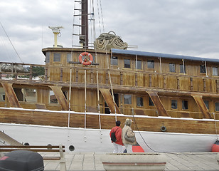 Image showing wooden ship in Croatia