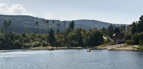 Image showing waterside scenery around the Schluchsee