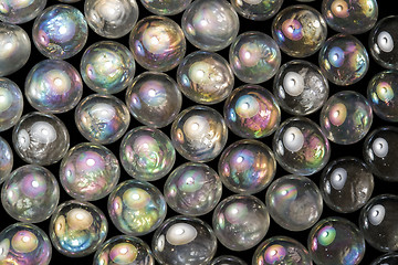 Image showing iridescent glass beads