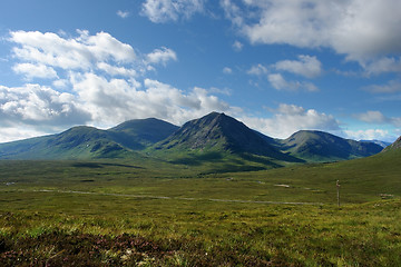 Image showing Arcadian scenery around Rannoch Moor