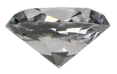 Image showing diamond sideways isolated on white