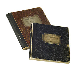 Image showing old handwritten books