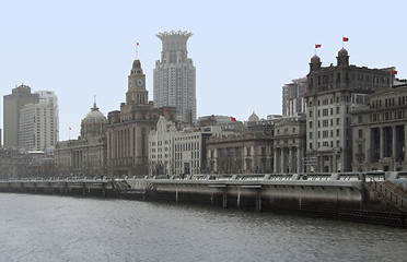 Image showing Shanghai at Huangpu River