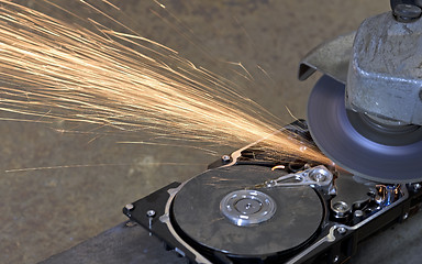 Image showing hard disk grinding