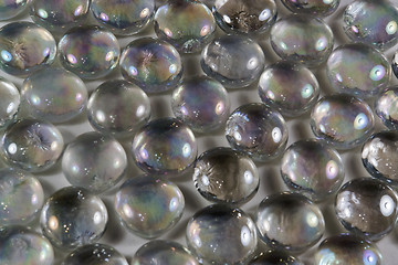 Image showing iridescent glass beads