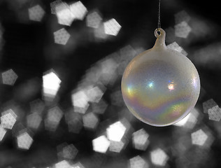 Image showing iridescent Christmas bauble