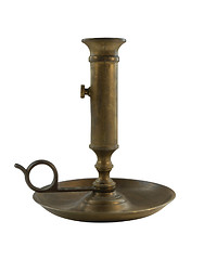 Image showing old bronze candleholder