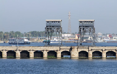 Image showing watergate near Esna in sunny ambiance