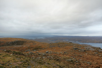 Image showing great colorful landscape near Stac Pollaidh