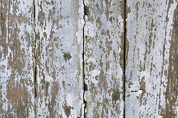 Image showing rundown wooden facade detail