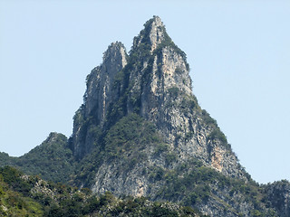 Image showing overgrown mountain peak