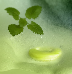 Image showing freshness with soap and foam