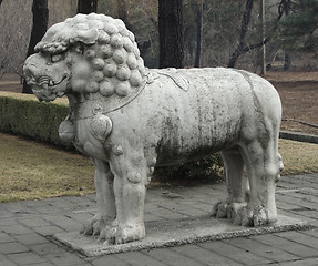 Image showing Statue at the Spirit Way near Beijing