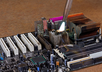 Image showing main board destruction