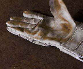 Image showing dirty working glove